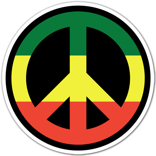 Car & Motorbike Stickers: Peace in Jamaica