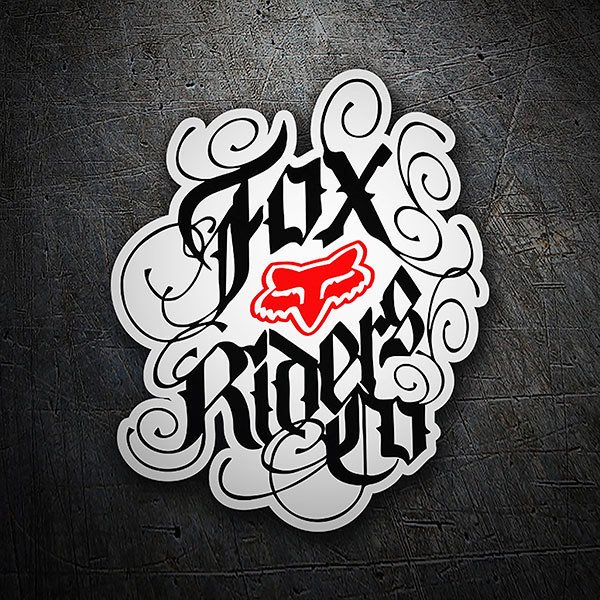 Car & Motorbike Stickers: Fox Riders Co tattoo