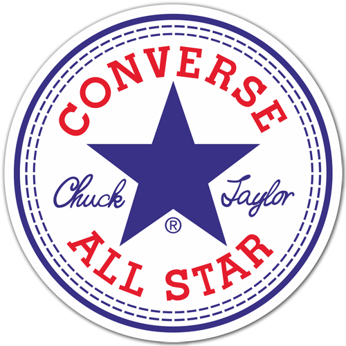 Car & Motorbike Stickers: Converse All Star circular