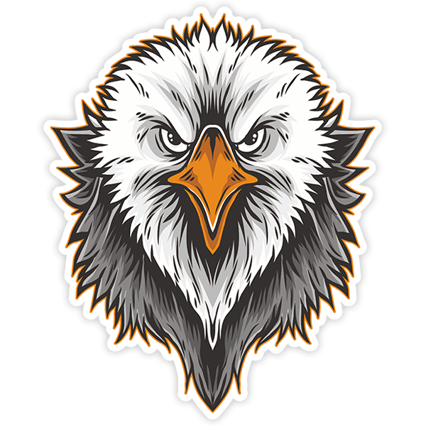 Car & Motorbike Stickers: Staring Eagle