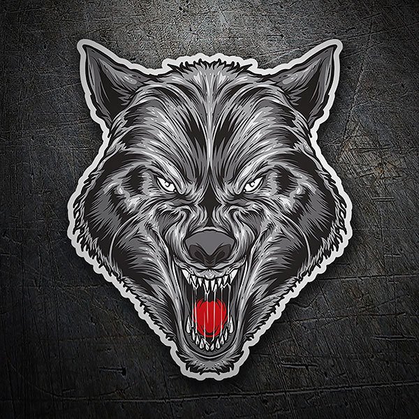 Car & Motorbike Stickers: Thirsty wolf
