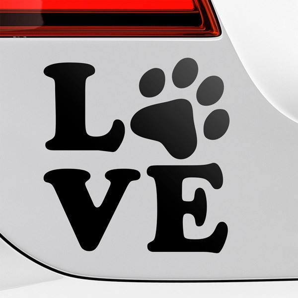 Car & Motorbike Stickers: Doggy Love