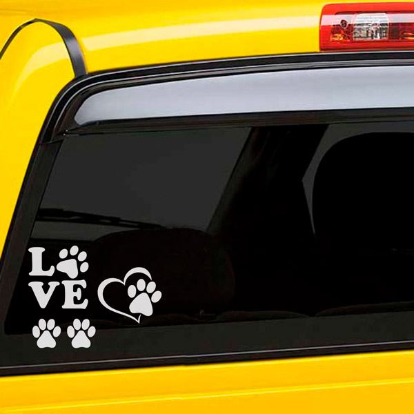 Car & Motorbike Stickers: Set Doggy Love