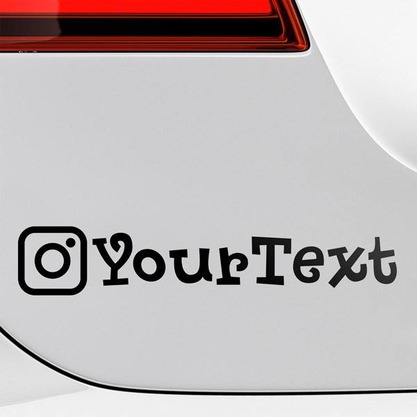 Instagram sticker, Voor op jouw auto!