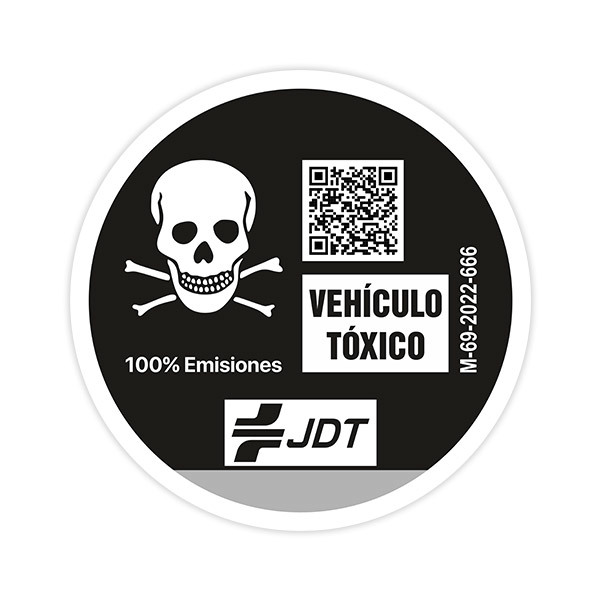 Car & Motorbike Stickers: Toxic Vehicle