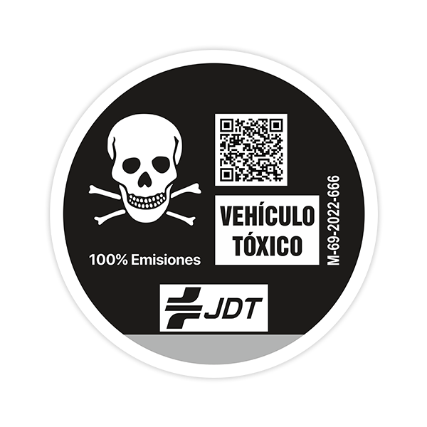 Car & Motorbike Stickers: Toxic Vehicle