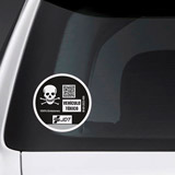 Car & Motorbike Stickers: Toxic Vehicle 4