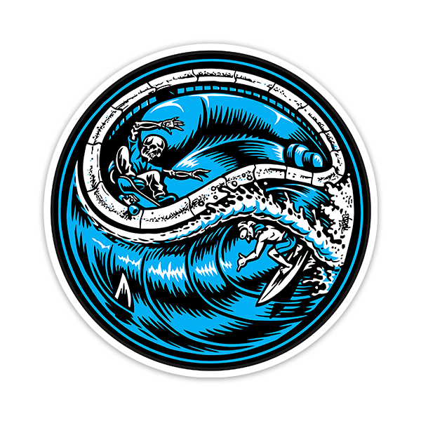 Car & Motorbike Stickers: Santa Cruz Surf
