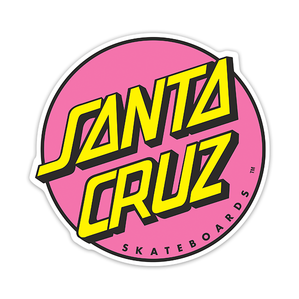 Car & Motorbike Stickers: Santa Cruz Pink