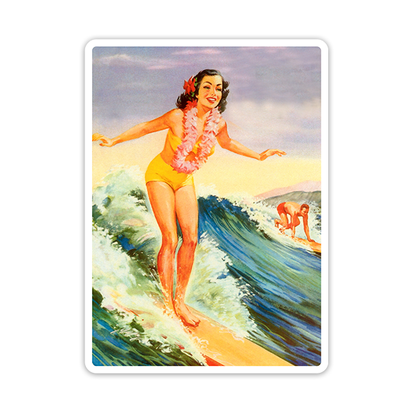 Car & Motorbike Stickers: Surfing in Hawaii