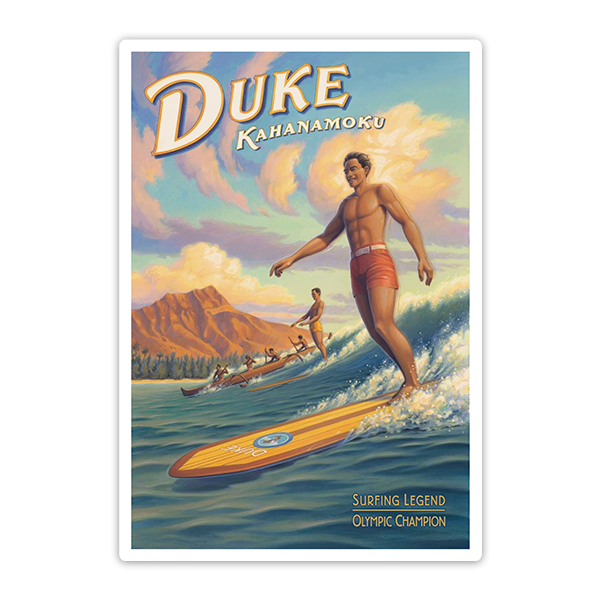 Car & Motorbike Stickers: Duke Kahanamoku