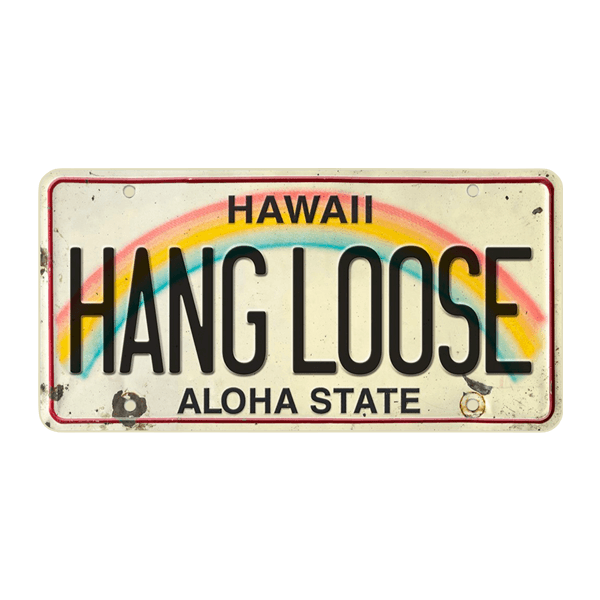 Car & Motorbike Stickers: Hang Loose Aloha State