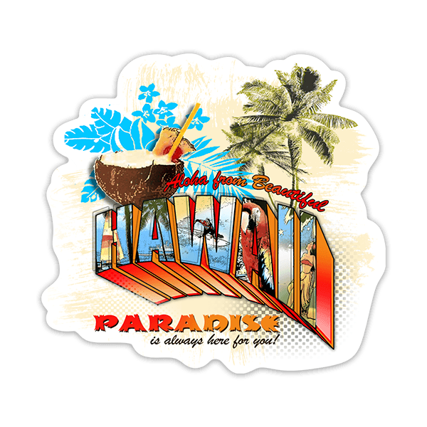 Car & Motorbike Stickers: Hawaii Paradise