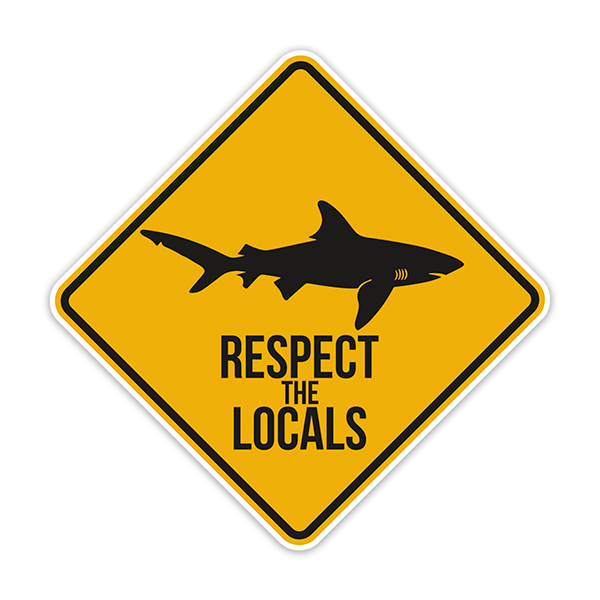 Car & Motorbike Stickers: Respect the Locals