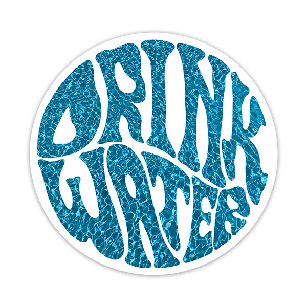 Car & Motorbike Stickers: Drink Water