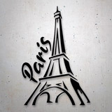 Car & Motorbike Stickers: Paris Eiffel Tower 2
