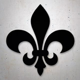 Car & Motorbike Stickers: Fleur de Lis Emblem 2