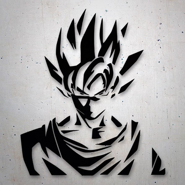 Goku Young Songoku Dragon Ball DBZ Anime drawing black and white | Art  Board Print