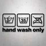 Car & Motorbike Stickers: Hand Wash Only 2