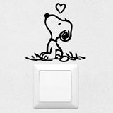 Car & Motorbike Stickers: Snoopy In Love 2