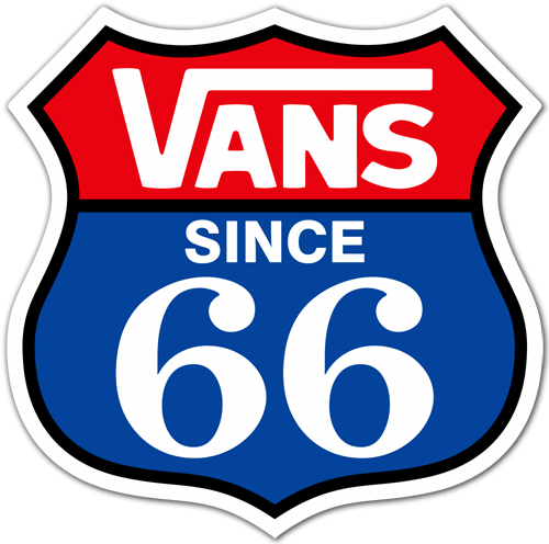 Car & Motorbike Stickers: Vans Route 66