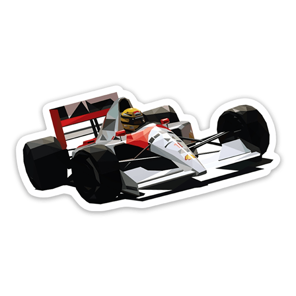 Car & Motorbike Stickers: Ayrton Senna Magic