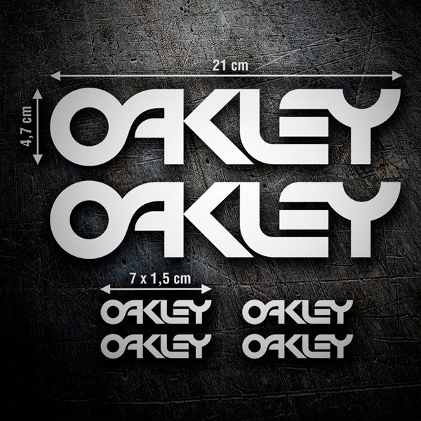 Car & Motorbike Stickers: Set 6X Oakley
