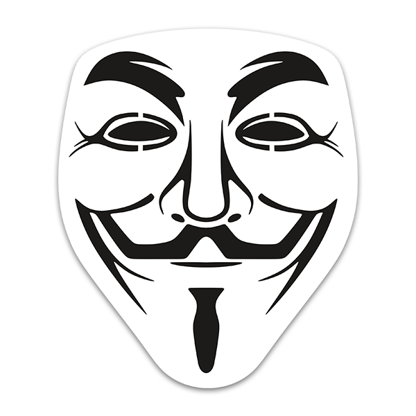 Car & Motorbike Stickers: V for Vendetta - Anonymous Mask