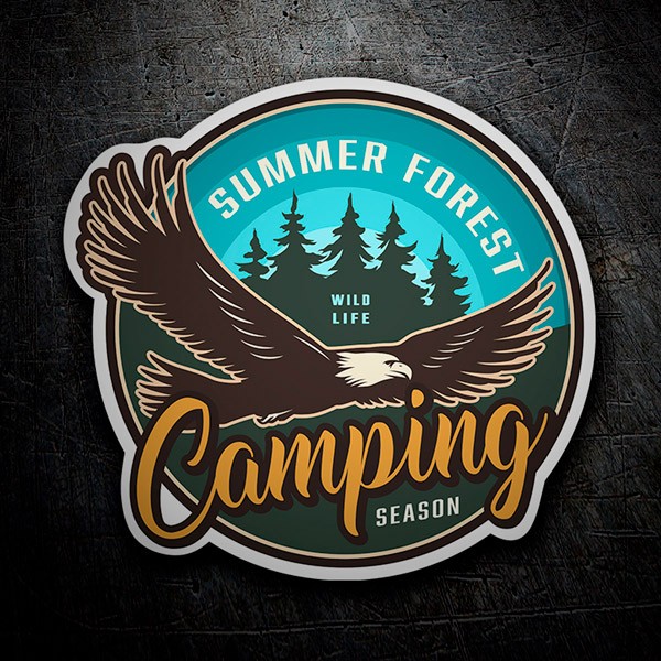 Car & Motorbike Stickers: Camping Season