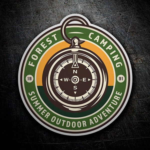 Car & Motorbike Stickers: Forest Camping