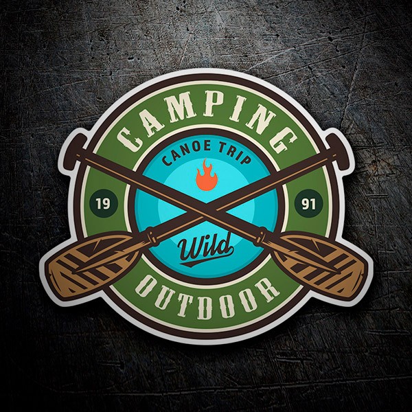 Car & Motorbike Stickers: Camping Outdoor