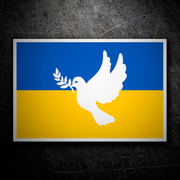 Car & Motorbike Stickers: Peace in Ukraine