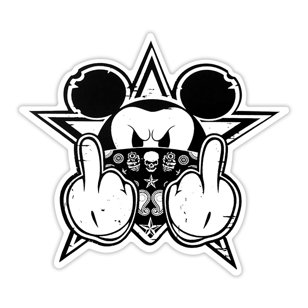 Car & Motorbike Stickers: Mickey Mouse Gangster