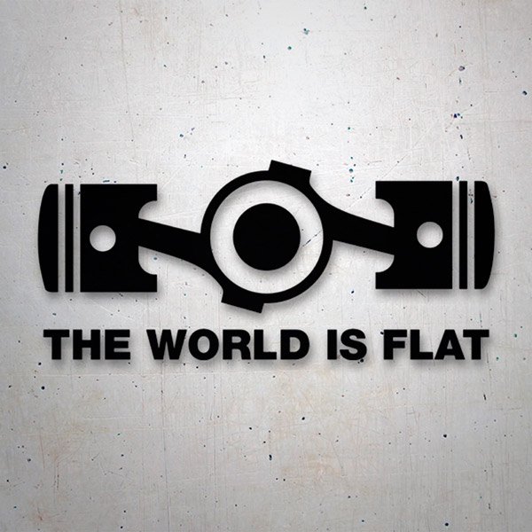 Car & Motorbike Stickers: The World is Flat
