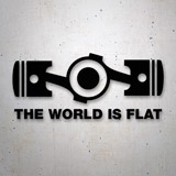 Car & Motorbike Stickers: The World is Flat 2