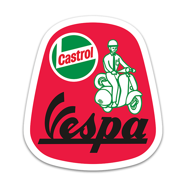 Car & Motorbike Stickers: Vespa Castrol II