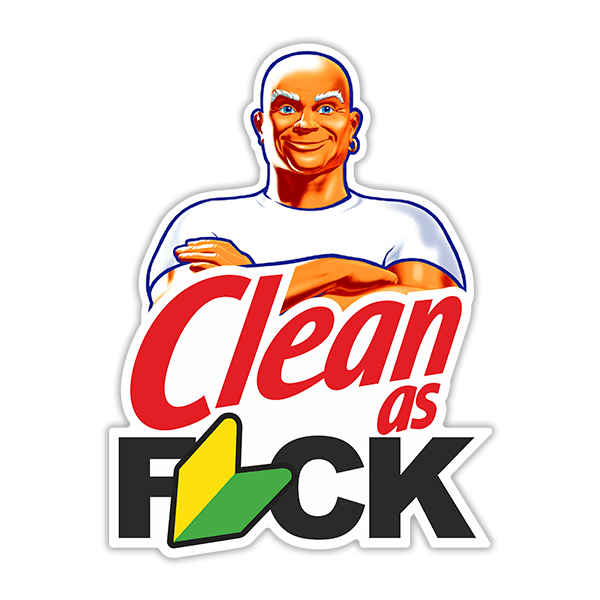 Car & Motorbike Stickers: Mr Clean