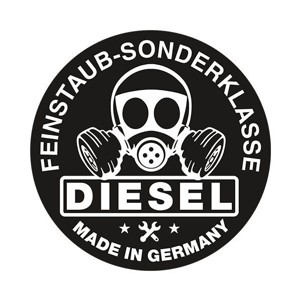 Car & Motorbike Stickers: Feinstaub-Sonderklasse