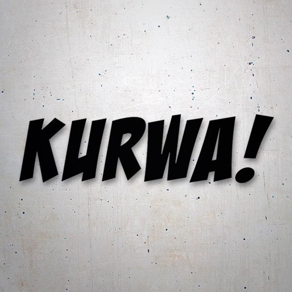 Car & Motorbike Stickers: Kurwa!