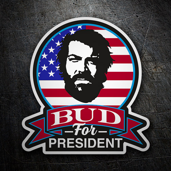 Car & Motorbike Stickers: Bud for President