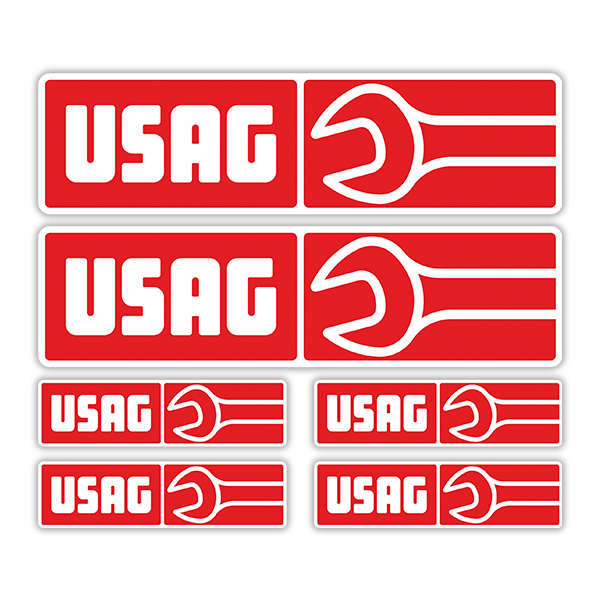 Car & Motorbike Stickers: Set 6X Usag