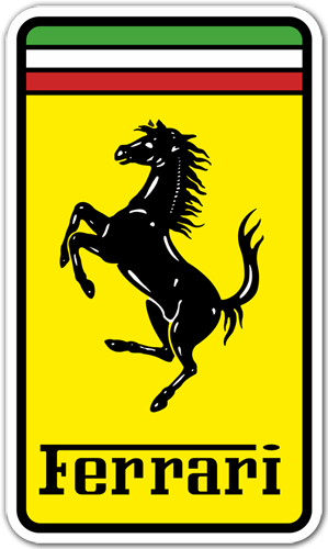 Car & Motorbike Stickers: Ferrari