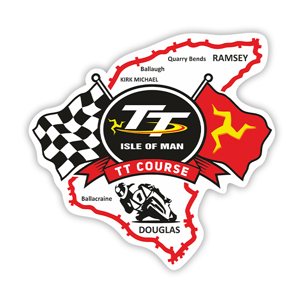Car & Motorbike Stickers: Isle of Man TT Course