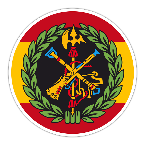 Car & Motorbike Stickers: Spanish Legion Circle