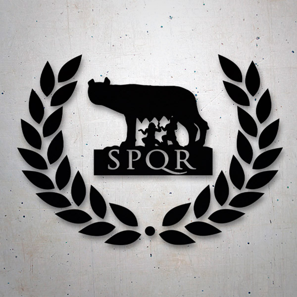 Car & Motorbike Stickers: SPQR wolf Rome