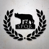 Car & Motorbike Stickers: SPQR wolf Rome 2