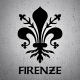 Car & Motorbike Stickers: Fleur de lis Firenze 2