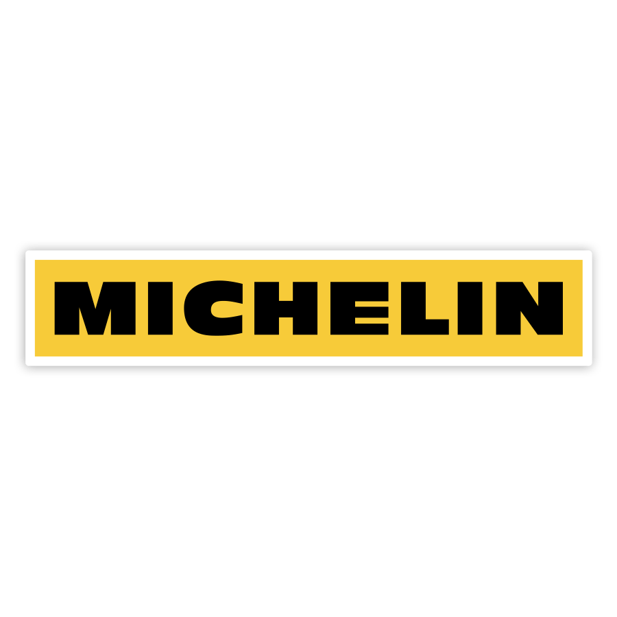 Car & Motorbike Stickers: Michelin Yellow and Black