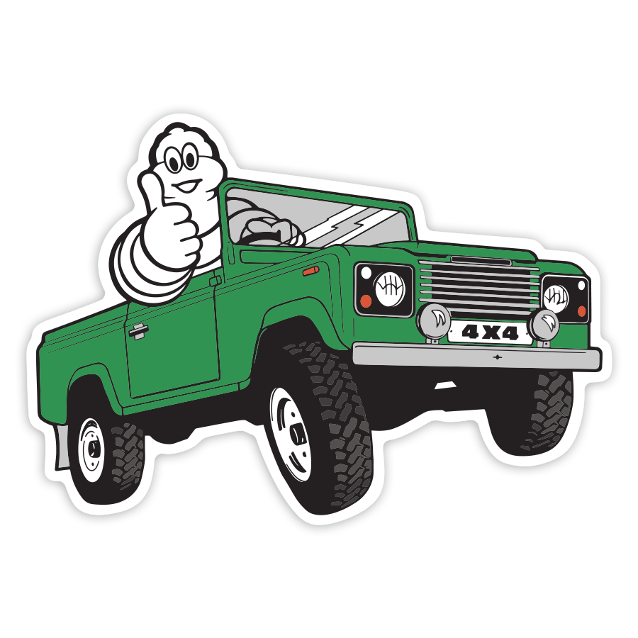 Car & Motorbike Stickers: Michelin Green 4x4