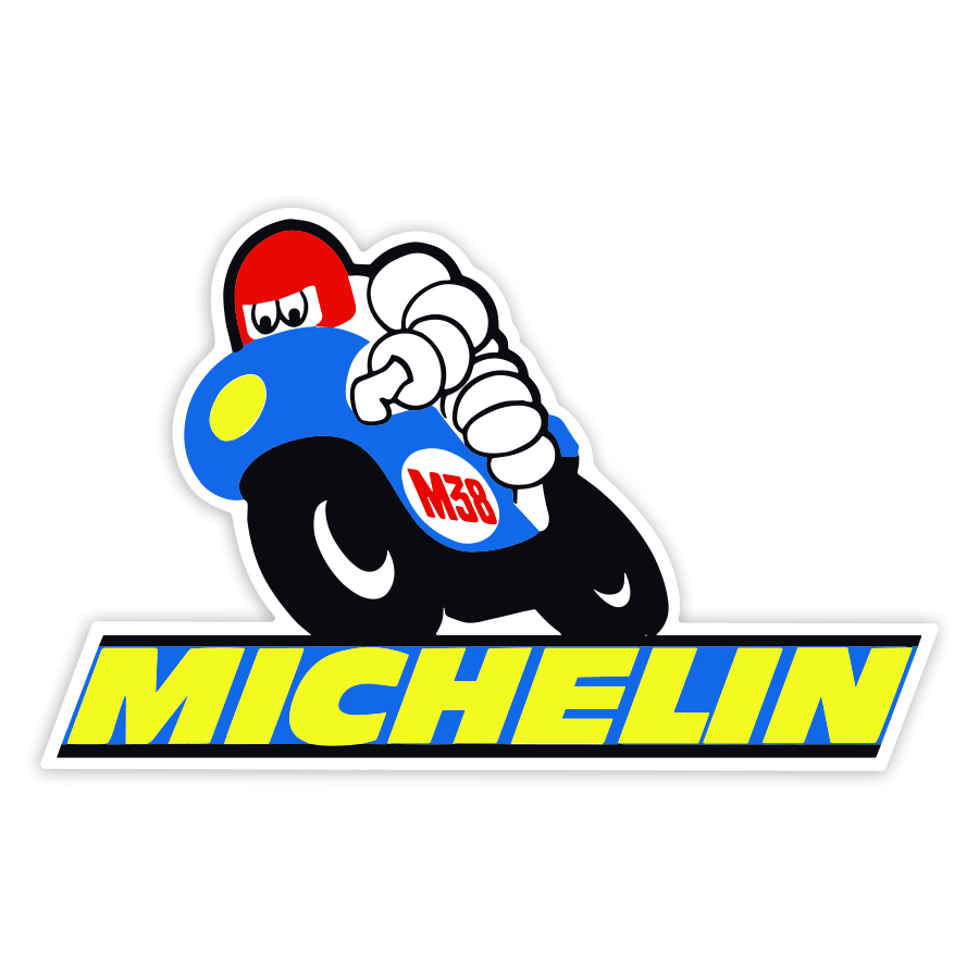 Car & Motorbike Stickers: Michelin Blue Bike M38